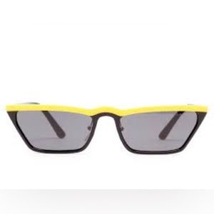 Prada Catwalk Sunglasses Black Yellow SPR 19U
